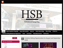 Tablet Screenshot of hollywoodswagbag.com